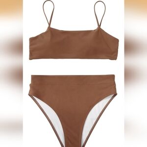 Stylish Tan Bikini Set